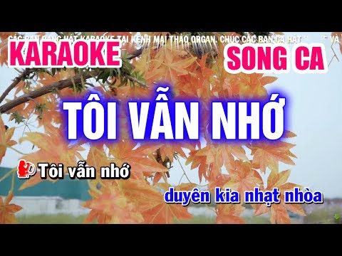 Karaoke Tôi Vẫn Nhớ Song Ca Nhạc Sống (Cha Cha Cha) | Mai Thảo Organ