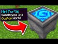 Minecraft, But There's Custom Mini Portals...