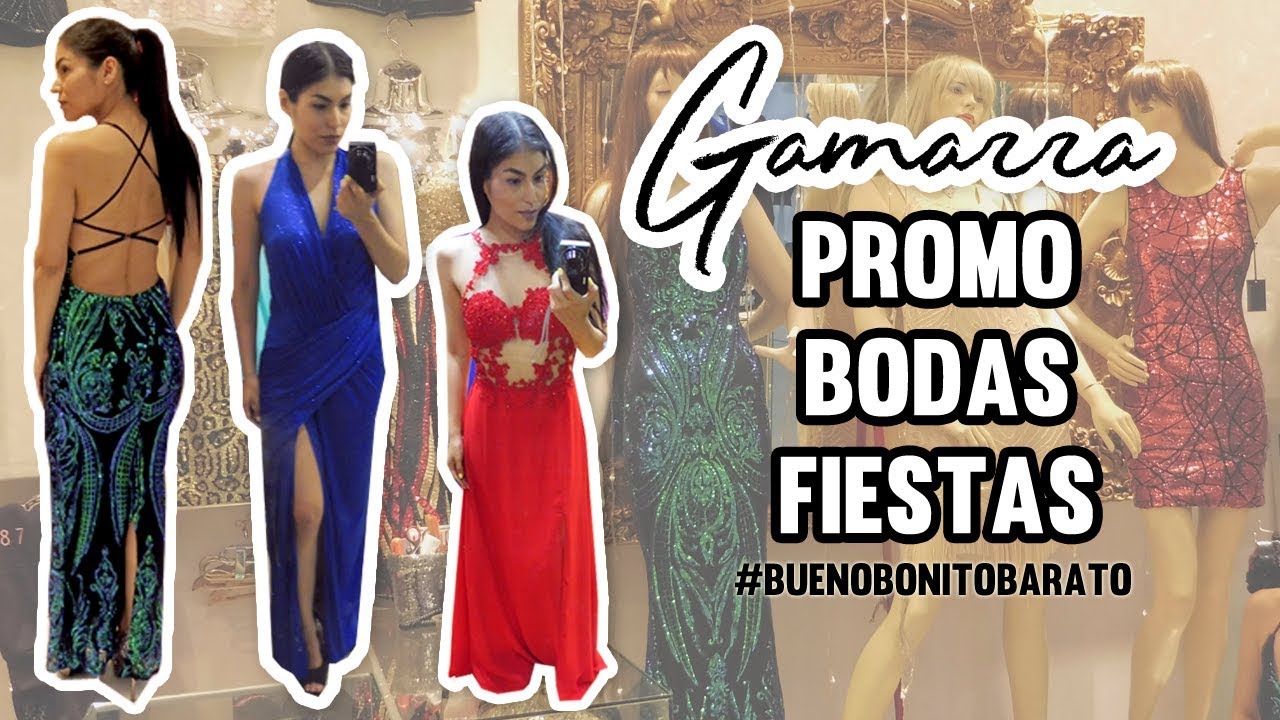 GAMARRA: VESTIDOS PROM, BODA, GALA ¡Desde S/40! ¡Me lo probé todo! YouTube