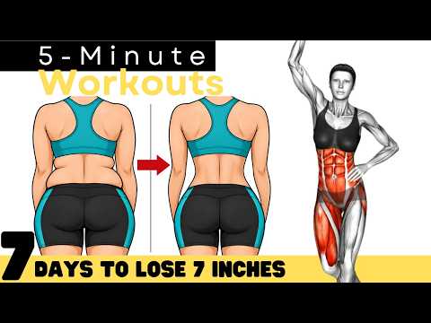 5 Minute Full Body Workout to Tone Flabby Arms, Legs & Belly ✔ Standing, No Equipment