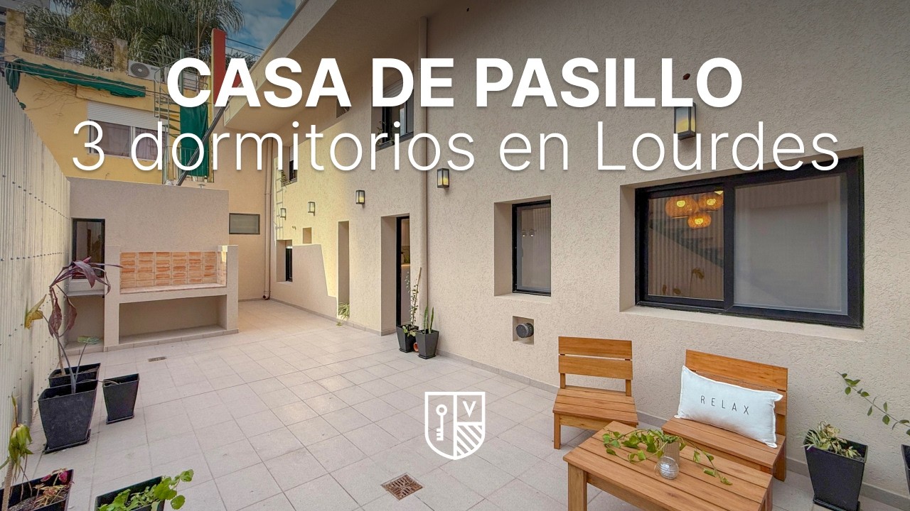 Casa de pasillo con 3 dormitorios amoblada frente al Parque Independencia- Pueyrredon 1659