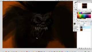 Wendigo Monster Speed Painting w/ Axiotron Modbook