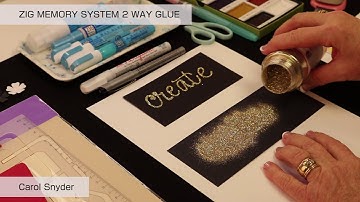 ZIG Memory System 2 WAY GLUE 【Powder】Lettering