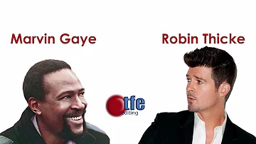 Marvin Gaye (Got to give it up 1977) vs Robin Thicke (Blurred lines 2013). TFEediting