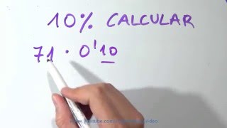 Cómo calcular el 10 por ciento -  Sacar Porcentajes de un número o cantidad