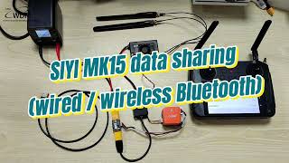 Siyi Mk15 Remote Controller Data Sharing Wired  Wireless Bluetooth