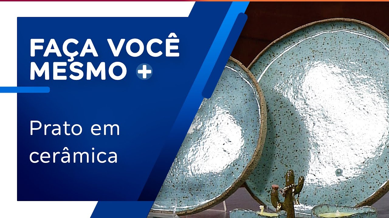 Prato em cerâmica por Anne Matos