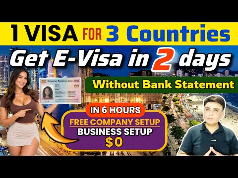 The Secret E-Visa: One Visa For 3 Countries Without Documents || Company Setup Free || Easy TRC
