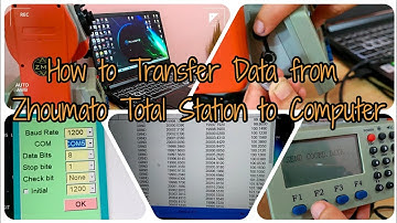 How to Export/ Transfer Data from Total Station to Computer |Part I