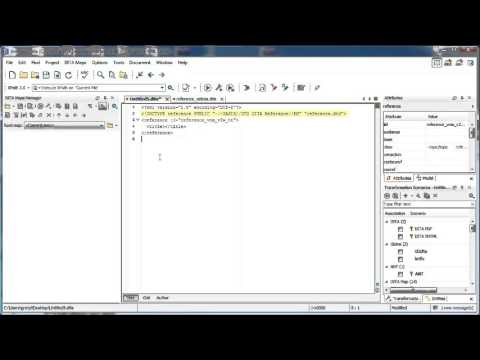 Creating a DITA reference topic
