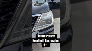 Picture Perfect Headlight Restoration! 💡✨ #picture #perfect #mobile #auto #detailing #cleaning #car