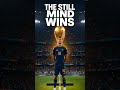 The penalty spot is 12 yards from goal. But the real distance is between your ears. Stillness is not