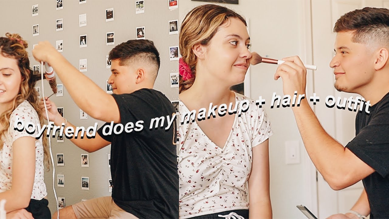 парень делает мне МАКИЯЖ, ПРИЧЕСКУ И НАРЯД!