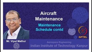 Lecture 13   Maintenance schedule contd