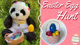 Setting Up an Easter Egg Hunt for Stuffed Animals