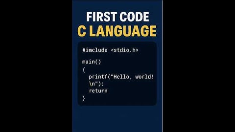 Learn C in 1 Minute – First Program Explained!#CProgramming #CProgram #HelloWorld #CodingShorts