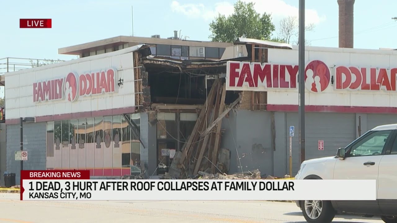 1 dead, 3 injured after roof collapses at Family Dollar in Kansas City ...
