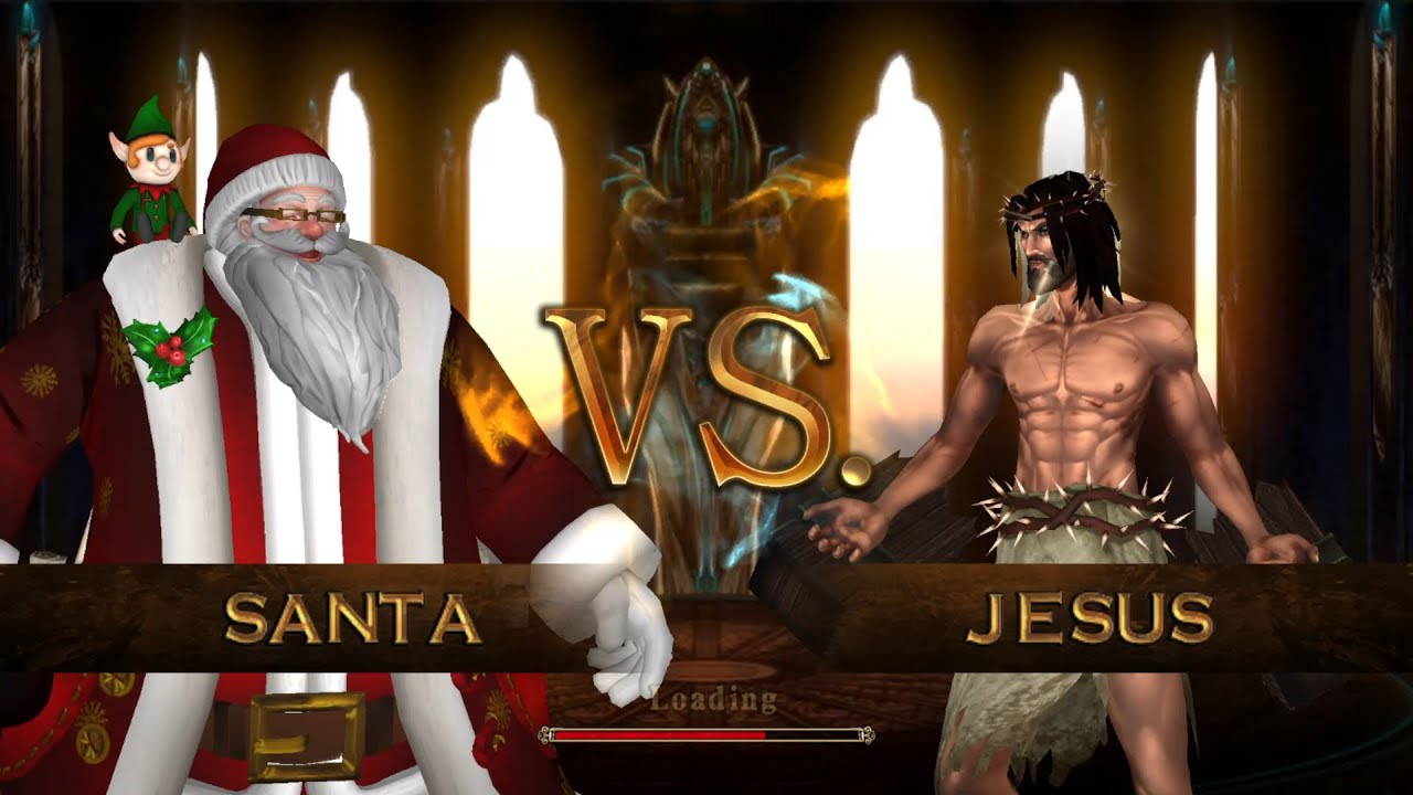 Santa Claus Vs Jesus | Epic GOD Fight! - YouTube