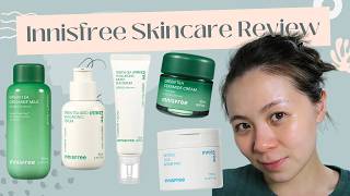 Innisfree Skincare Honest Review Green Tea Serum, Ceramide Milk, Cream & Retinol Cica Pad