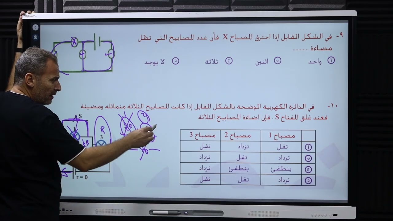 الصف الثالث الثانوي /حل التدريبات رقم ٦ (واجب المصابيح)/[م.هاني نجم] 
