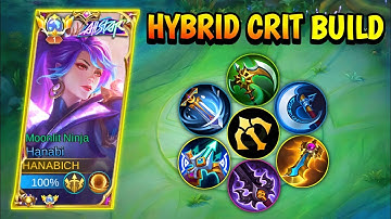 THIS NEW HANABI HYBRID CRIT BUILD IS INSANE!! (MUST TRY)🔥| MOONLIT NINJA | MOBILE LEGENDS HANABI
