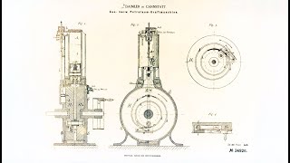 1884 - the experimental engine Grandfather Clock developed by Daimler and Maybach
