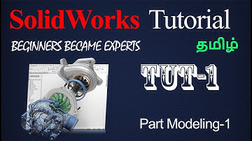 SolidWorks Tutorial in Tamil 1:  Basic Introduction,interface,option,units