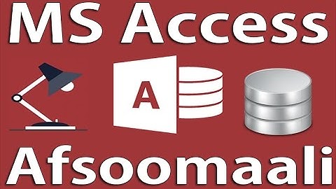 Casharka 12aad : Creating queies Using query Wizard