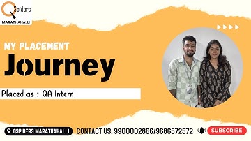 My Placement journey as QA Intern from QSpiders Marathahalli