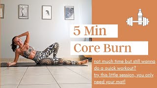 5 Min Ab Workout • NO EQUIPMENT | Ina Cincinnis