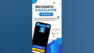 Incognito Calculator Mobile App Launching Mobile Video