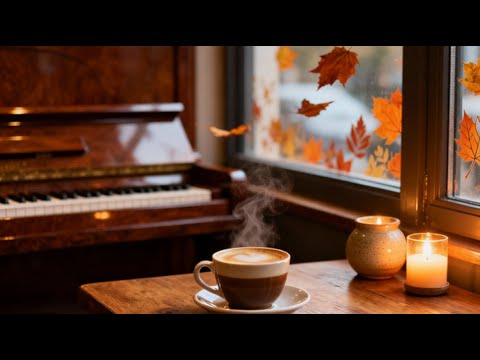 [3 Hours] Relaxing Piano Jazz for Autumn Cozy Coffee Shop Ambience ...