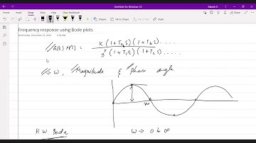 Frequency response analysis using Bode plots (23 DECEMBER)