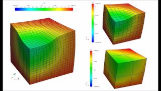 Finite Strain Nearly Incompressible Block - Solid-Shell Element