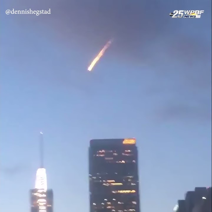 Stunt sends meteor-like streak through sky