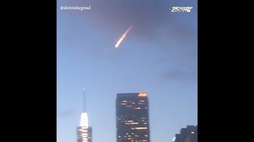 Stunt sends meteor-like streak through sky