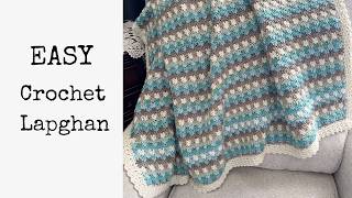 Easy Crochet Lap Blanket Tutorial: Country Charm Lapgan