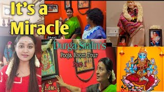 Durga Stalin 's Pooja Room Tour in Nayaki TV is really a Miracle .. plz watch.. Positivity 8 style