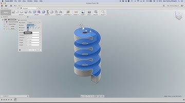 Archimedes screw - Fusion 360 tutorial