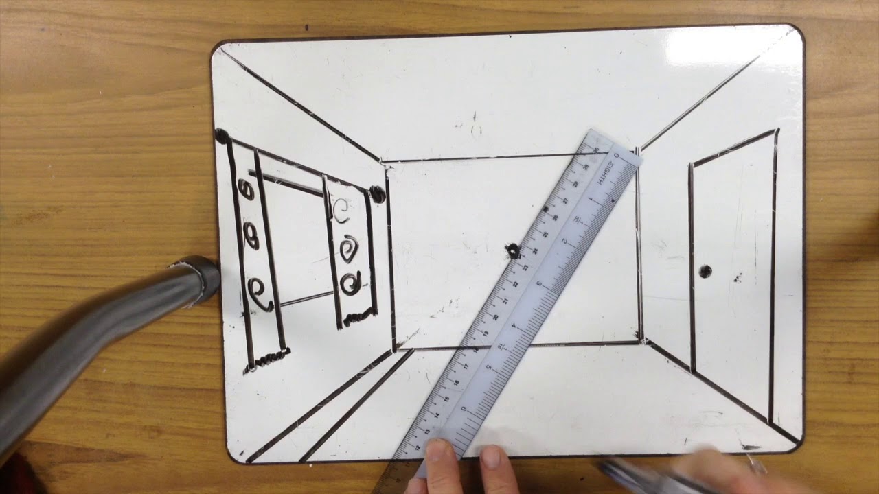 Cartoon 3D Sketch Drawing Room for Beginner