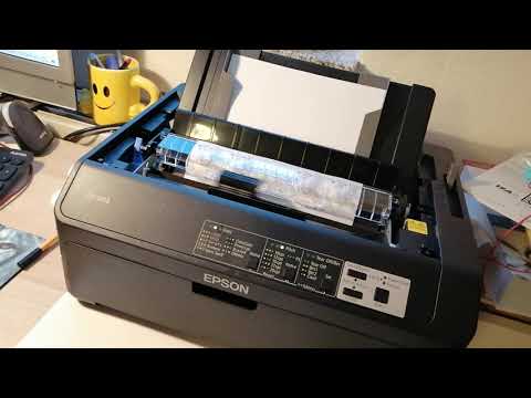 Epson LQ-590II druckt prints печать принтер матричный