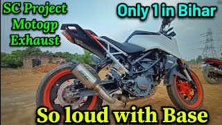 SC Project MotoGP Exhaust installation in Ktm Duke 125 | Very Loud || #ktm #modification