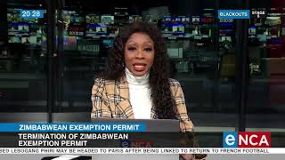Termination of Zimbabwean exemption permit