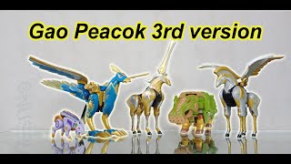 gao peacok versi 3 ( power rangers wild force , gao rangers megazord )