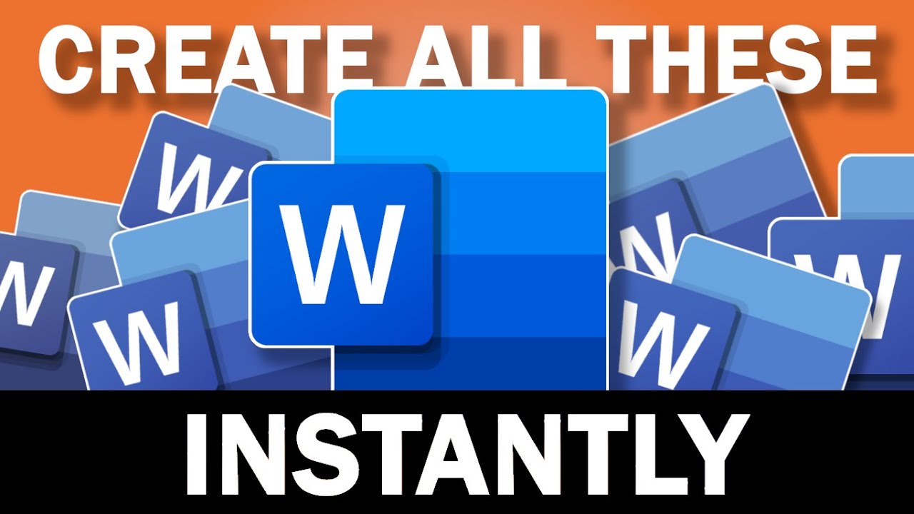 Use This Hack To Create Multiple Word Documents Instantly YouTube