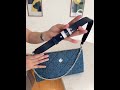 Tory Burch Willa Denim Zip Shoulder Bagมี 2 สายนะคะ สายหนังปรับได้ ขนาด 11"(W) x 6" (H) x 2.5”(D)