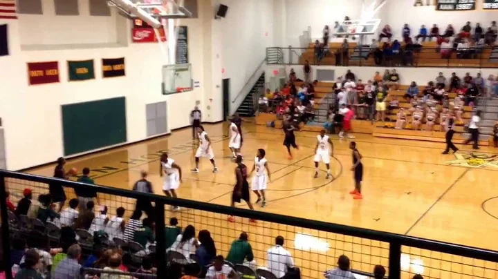 Midland Valleys Djuan Green pulling a move on Aike...