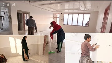 Building Cleaning Day! | Nomadic & Village Life 🏠 | Hard Work, Family Help & Simple Living