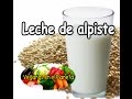 Leche de alpiste casera, fácil de elaborar