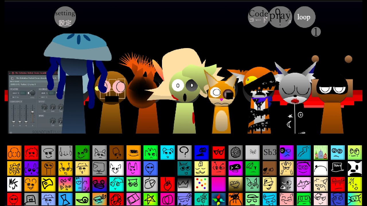 Sprunki 1996 OCs original mod made by maguro157